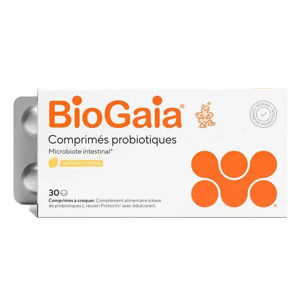 BioGaia® Probiotiques L. reuteri Protectis® - Arôme Citron - 30 comprimés