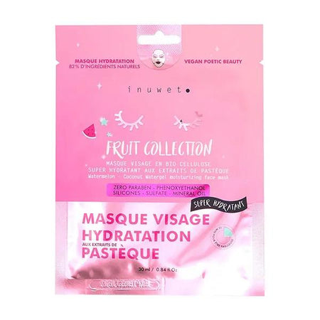 Inuwet Masque Bio Cellulose Fruit Collection Hydratation Pastèque 30ml