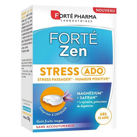 Forté Pharma FortéZen Stress Ado Magnesium Safran 20 Kautabletten