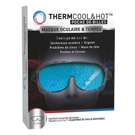 ThermCool&Hot Poche de Billes Masque Oculaire et Tempes