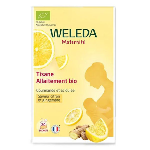 Weleda Tisane allaitement bio Citron Gingembre 20 sachets