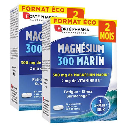 Forté Pharma Magnésium 300 Marin Lot de 2x56 comprimés