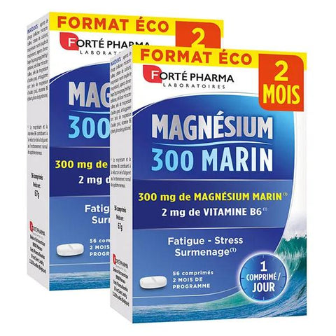Forté Pharma Magnesium 300 Meeres-Magnesium Doppelpack 2x56 Tabletten