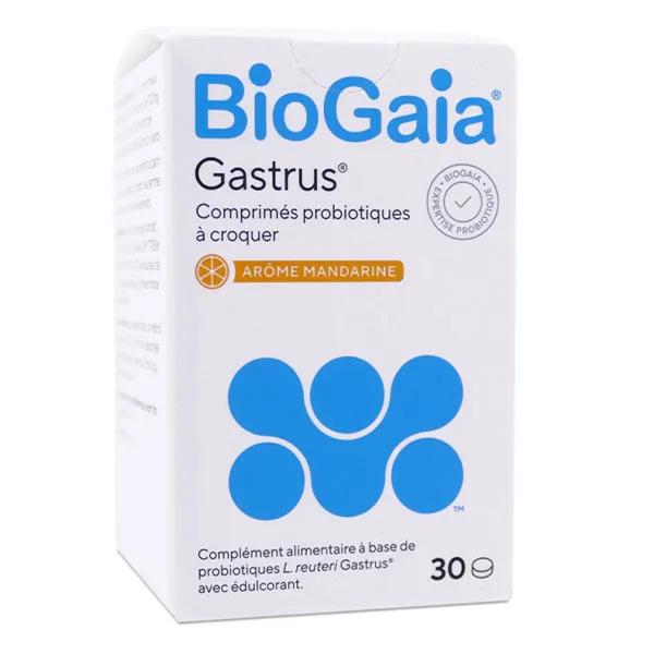 BioGaia® Probiotiques Gastrus® Arôme Mandarine 30 comprimés à croquer