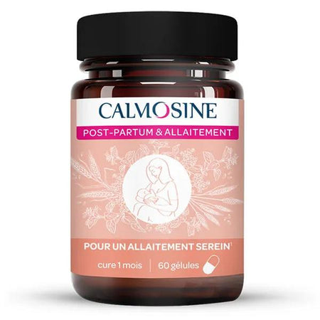 Calmosine Post-Partum & Allaitement - Vitamines C, Magnesium, Oméga 3 - 60 Gélules
