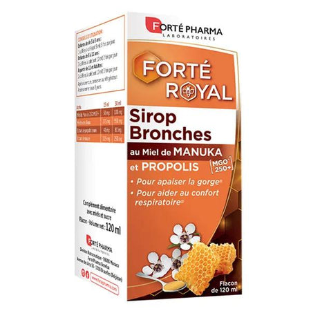 Forté Pharma Sirop Bronches au Miel de Manuka & Propolis Flacon 120 ml