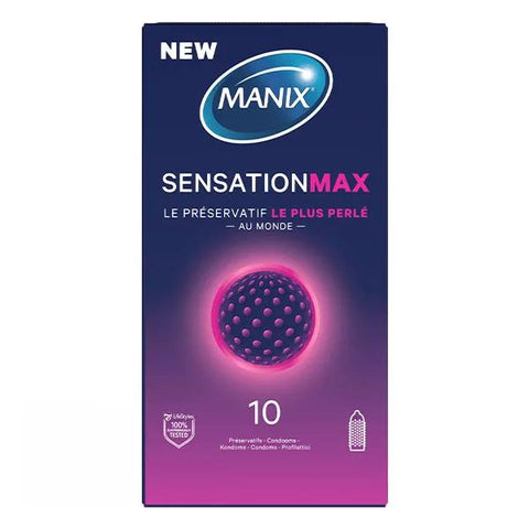 Manix Sensation Max 10 préservatifs perlés