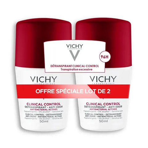 Vichy Déodorant bille Duo Clinical Control Sensitive (2x50 ml)