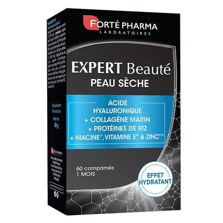 Forté Pharma Expert Beauté Peau Sèche Sensible Vitamine B3 Zinc 60 comprimés