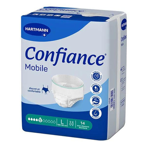 Hartmann Confiance Mobile Sous-Vêtements Absorbants 5 Gouttes Taille L x14