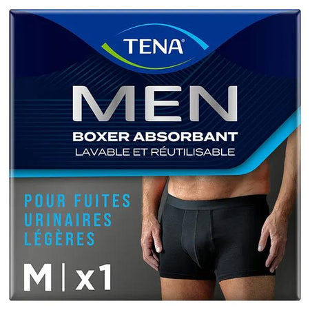 Tena Men Boxer lavable Noir Taille M