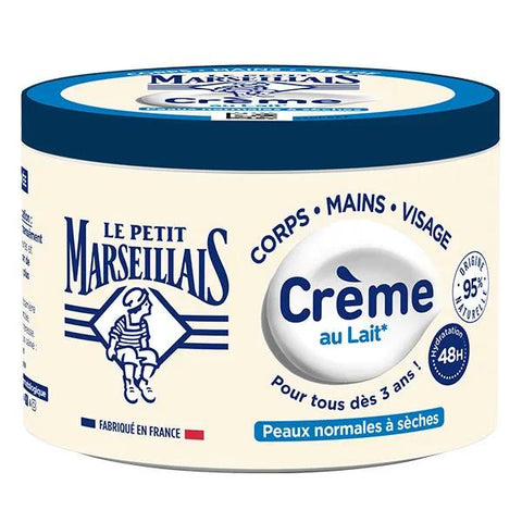 Le Petit Marseillais Crème Lait végétal Multi-Usage Peaux normales à sèches pot 360ml