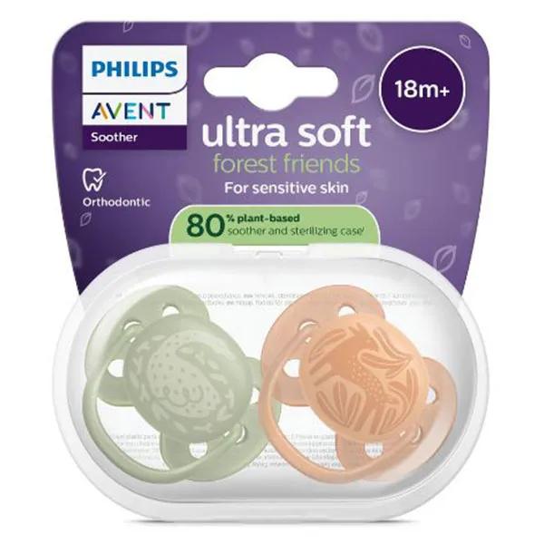 Avent Ultra Soft jour 18M+ Imprimé Nature x2, sans BPA