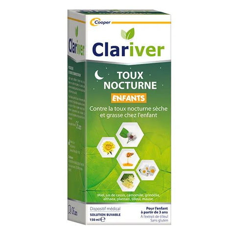 Clariver Night Cough Children plant extracts soothe coughs during the night