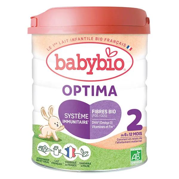 Babybio Lait infantile Optima 2ème Âge Bio 800g