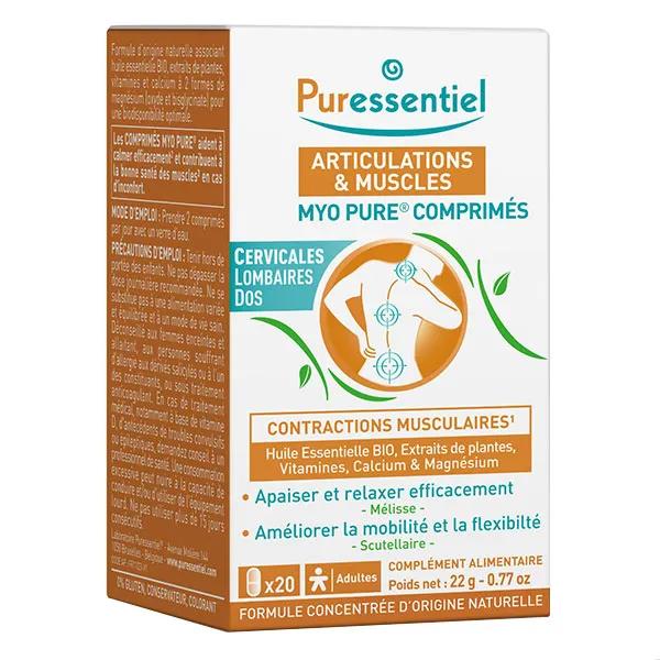 Puressentiel Comprimés Myo Pure® Articulations et Muscles 20 comprimés
