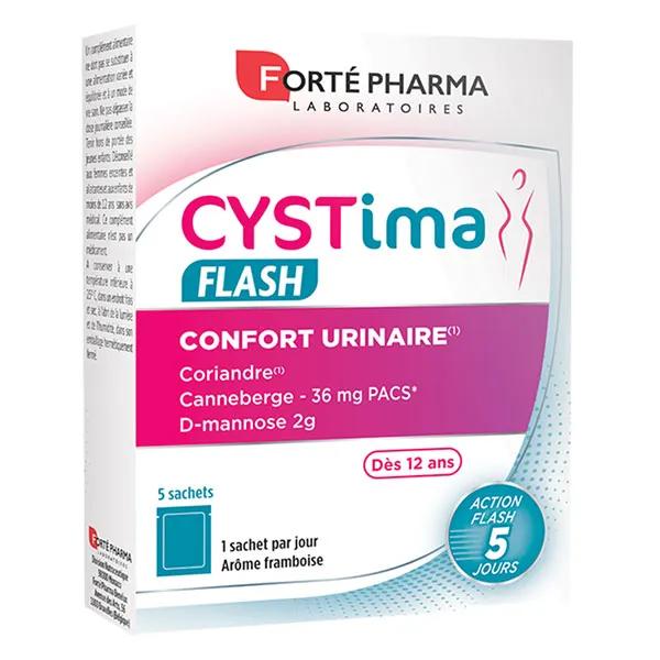 Forté Pharma Cystima Flash Confort urinaire D-mannose Action rapide 5 sachets