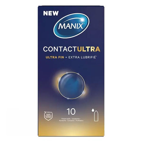 Manix Contact Ultra 10 hauchdünne und extra befeuchtete Kondome