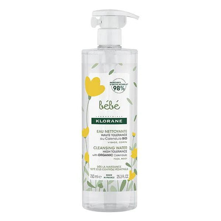 Klorane Eau nettoyante sans rinçage Bébé 750 ml
