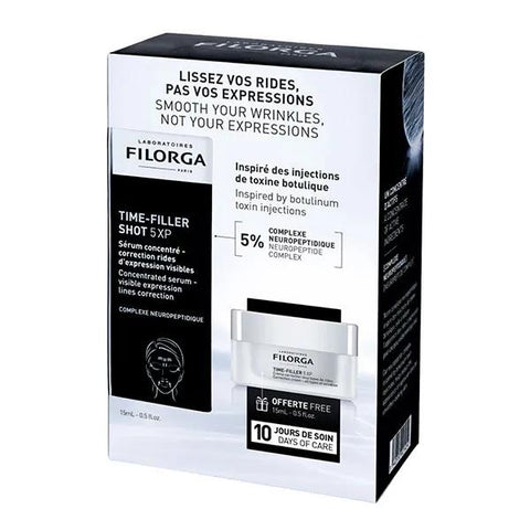 Filorga Coffret Time-Filler Shot 5XP 15ml - crème 15ml OFFERTE