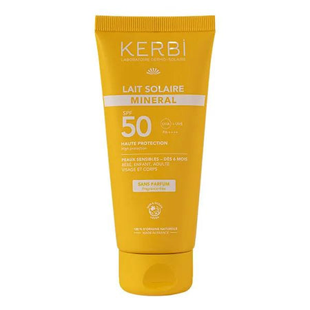 Kerbi Lait solaire SPF50 sans parfum 6mois 100g