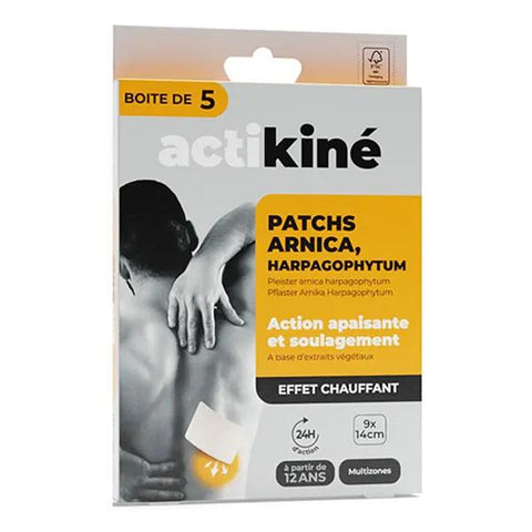 Actikiné getränkte Arnika-Pflaster Multizonen 9x14cm Schachtel mit 5