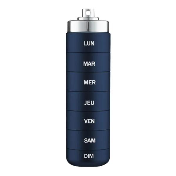 Horizane Santé Plic - Pilulier Métal Nomade - Bleu Marine