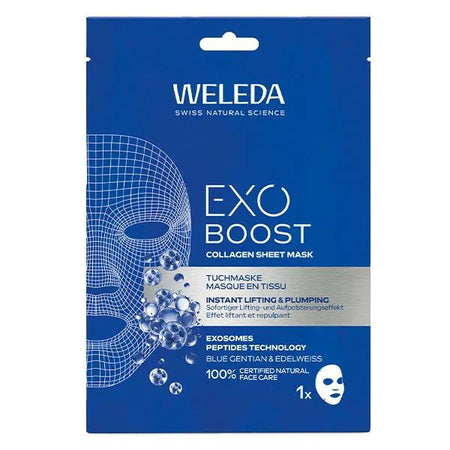 Weleda Exo Boost Collagen Masque en Tissu Gentiane Bleue + Edelweiss (20 ml)