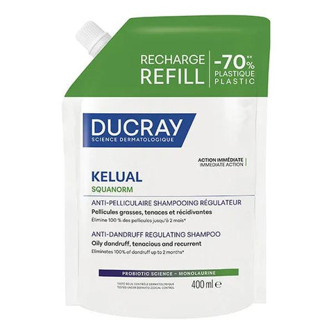 Ducray Kelual Squanorm Anti-Dandruff Regulating Shampoo Eco-Refill 400 ml