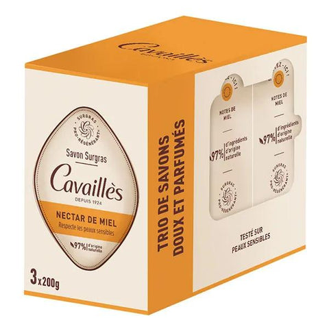 Rogé Cavaillès Überfettende Seife Honignektar (3 x 200 g)