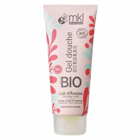 MKL Gel Douche BIO Lait d'Anesse, cheveux, visage et corps 200 ml