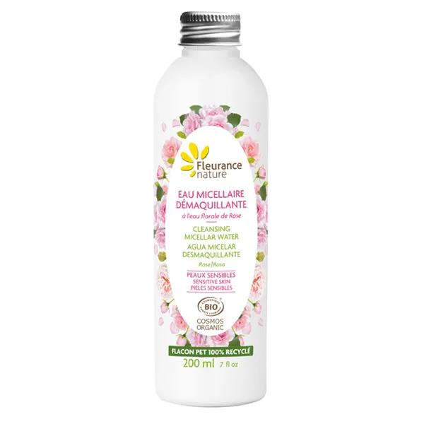 Fleurance Nature Eau micellaire démaquillante rose bio (200 ml)