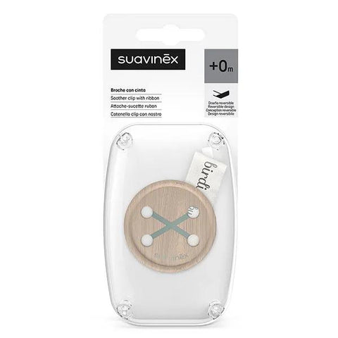 Suavinex Attache-Sucette Ruban Birdies Vert