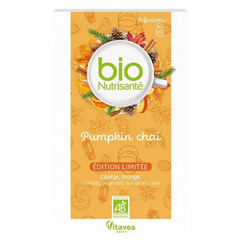 Bionutrisanté Infusion Pumpkin Chaï Bio – Amande & Orange – 20 sachets
