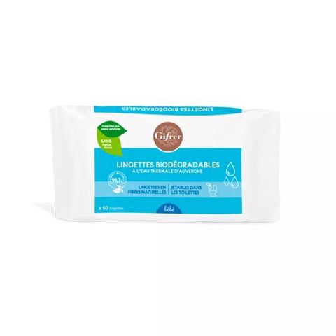 Gifrer Biodegradable Thermal Water Wipes 60 units