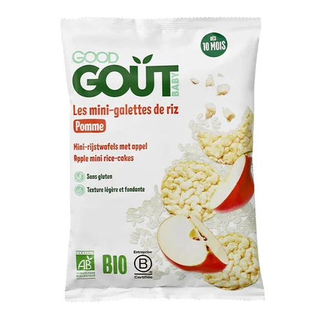 Good Goût Biscuits Mini-Galette de Riz à la Pomme +10m Bio 40g