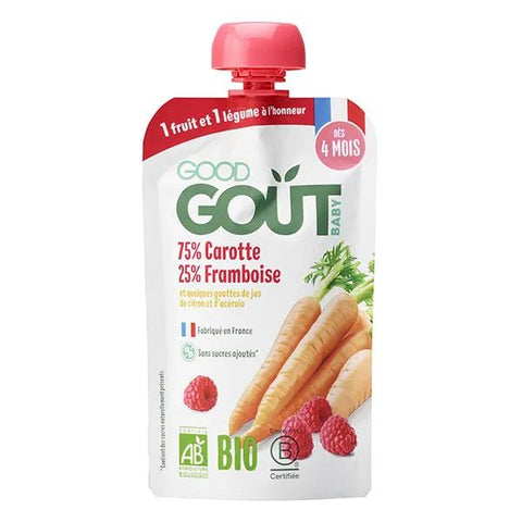 Good Gout Baby-Kompott Karotte Himbeere (120 g)