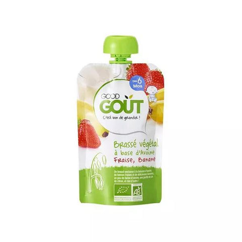 Good Goût Brassé Avoine-Erdbeere-Banane für Säuglinge ab 6 Monaten, Bio 90g