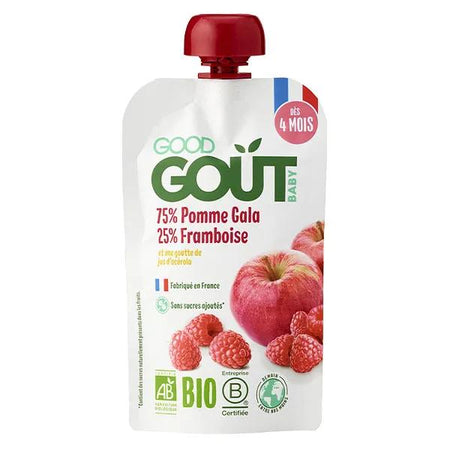 Good Goût Compote pour bébé Pomme Framboise 120 g