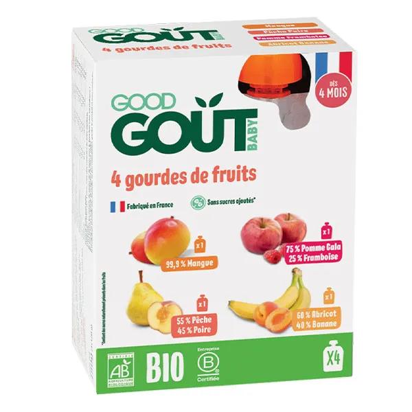 Good Goût Compote variété de fruits 4x120g