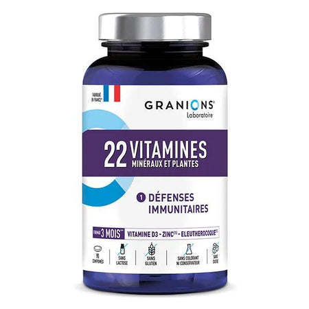 Granions 22 Vitamines Défenses Immunitaires 90 comprimés