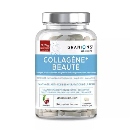 Granions Collagène+ Beauté Cerise 120 comprimés à croquer