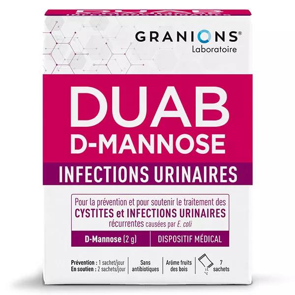 Granions Duab D-Mannose Infections Urinaires Cystites 7 sachets