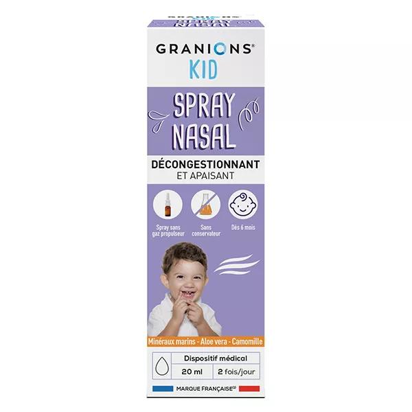 Granions Kid Spray Nasal Décongestionne et apaise la muqueuse nasale 20 ml