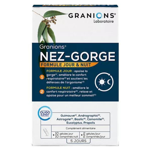 Granions Nase-Hals Tag und Nacht 10 Kapseln + 10 Tabletten