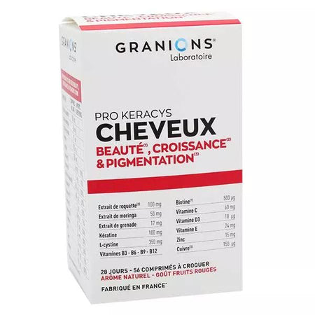 Granions Pro Keracys Cheveux Beauté & Croissance 56 comprimés à croquer