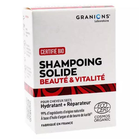 Granions Organic Solid Shampoo Beauty & Vitality 80g