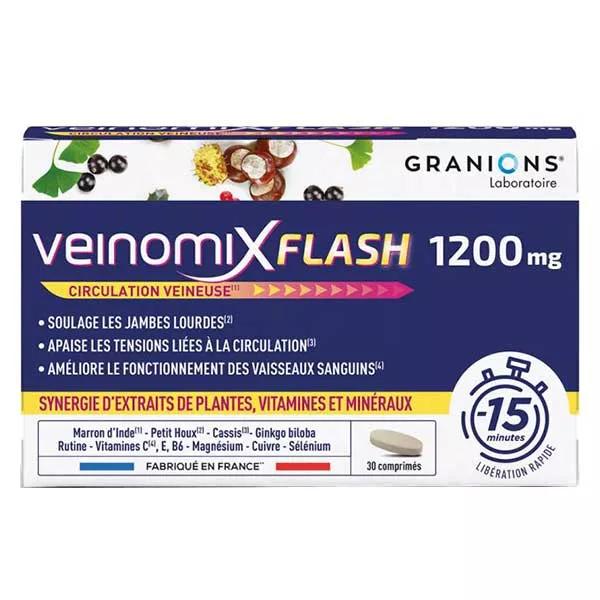 Granions Veinomix Flash 1200mg 30 comprimés
