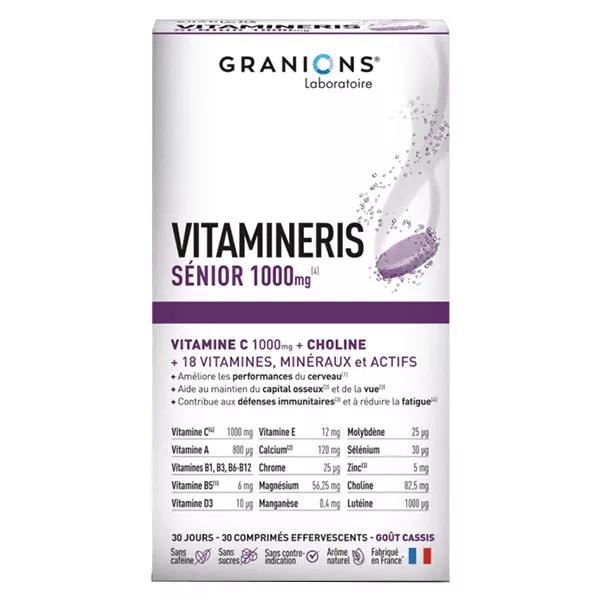 Granions Vitamineris Sénior 1000mg + Vitamine C, Choline - 30 comprimés