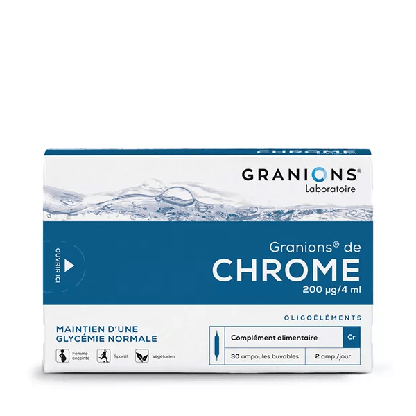 Granions de Chrome 200ug 30 ampoules